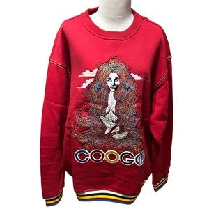 Coogi mermaid Embroidered crew neck sweater Size XXL